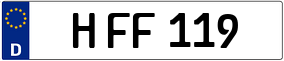 Truck License Plate